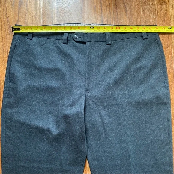 Lauren Ralph Lauren Dress Pants Mens Size 44 Wool Charcoal Grey Trousers - Picture 11 of 14